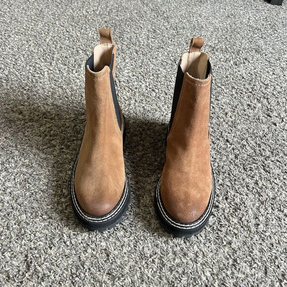 Nubuck Boden Brown and Black Chelsea Boots size 38 - Picture 2 of 7